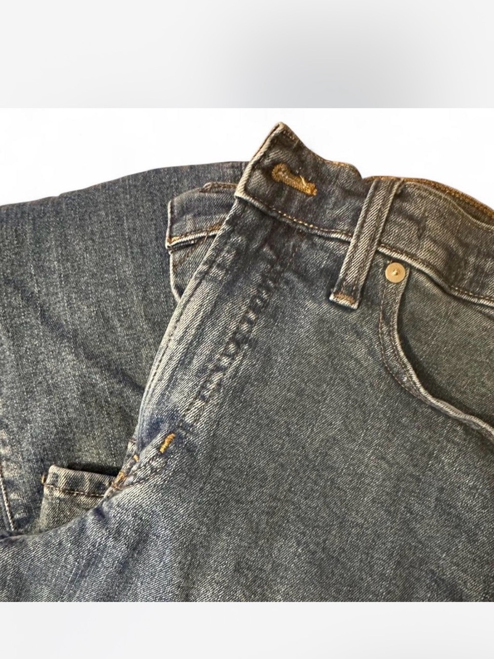 Madewell Women's Straight-Leg Jeans Blue Denim - Picture 2 of 3